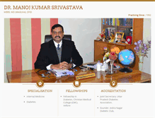 Tablet Screenshot of drmanojkumarsrivastava.com